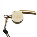 Gold Plated Coach Whistle